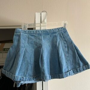 Mini jean skirt